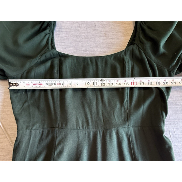 Old Navy Fit Flare Peasant Midi Dress Size XL Tall Heritage Holiday Smocked - Picture 11 of 13